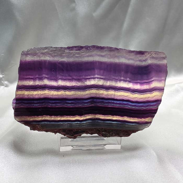 Fluorite slab. Mental clarity and spiritual balance