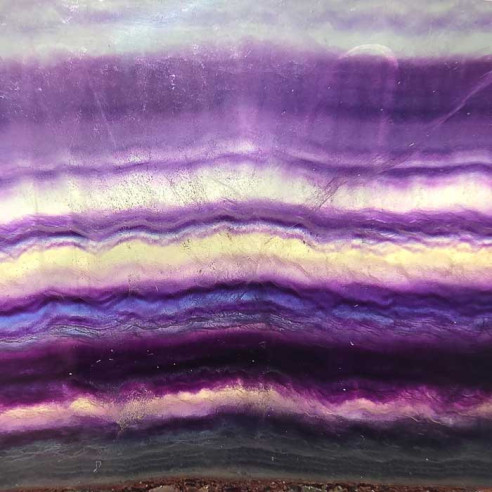 Fluorite slab. Mental clarity and spiritual balance