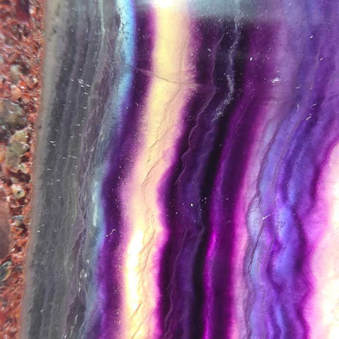 Fluorite slab. Mental clarity and spiritual balance