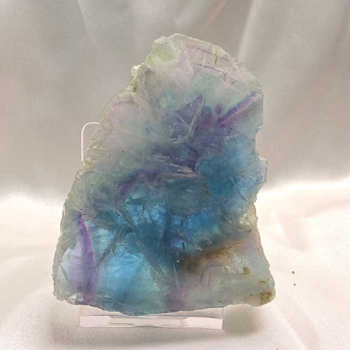 Fluorite slab. Mental clarity and spiritual balance