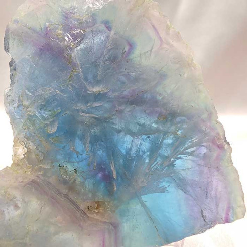 Fluorite slab. Mental clarity and spiritual balance