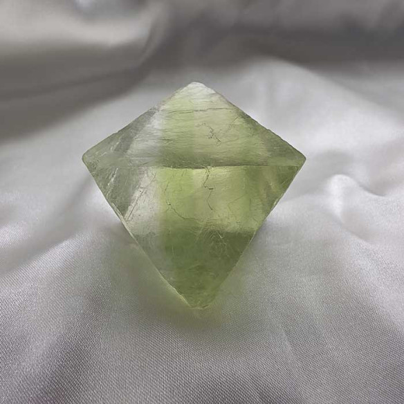 Fluorite octahedron. Mental clarity and spiritual balance