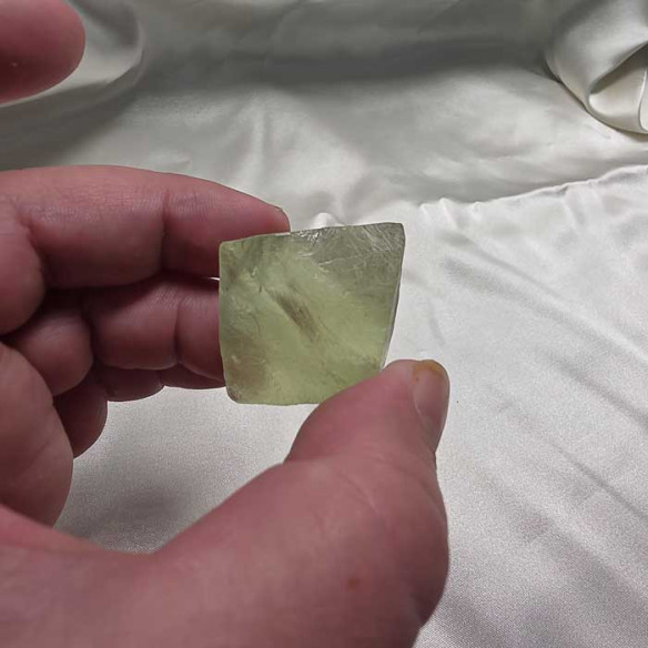 Fluorite octahedron. Mental clarity and spiritual balance