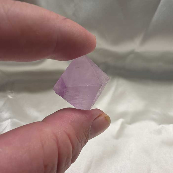 Fluorite octahedron. Mental clarity and spiritual balance