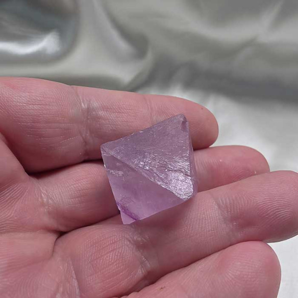 Fluorite octahedron. Mental clarity and spiritual balance