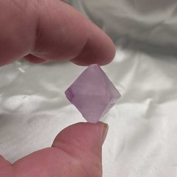 Fluorite octahedron. Mental clarity and spiritual balance