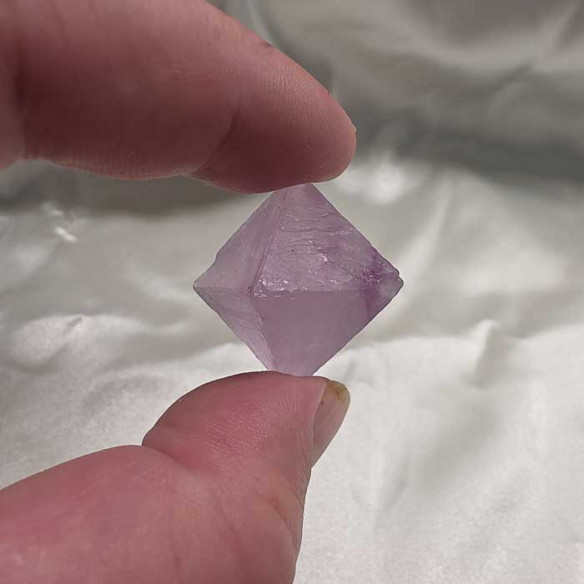 Fluorite octahedron. Mental clarity and spiritual balance
