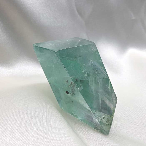 Fluorite polished polyhedron. Mental clarity