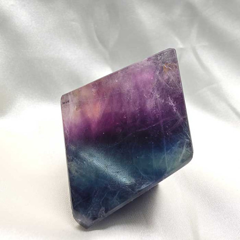 Fluorite polished polyhedron. Mental clarity