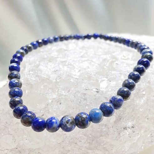 Lapizlázuli brazalete 4mm. Sabiduría y intuición.