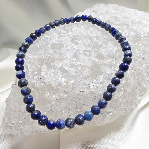 Lapizlázuli brazalete 4mm. Sabiduría y intuición.