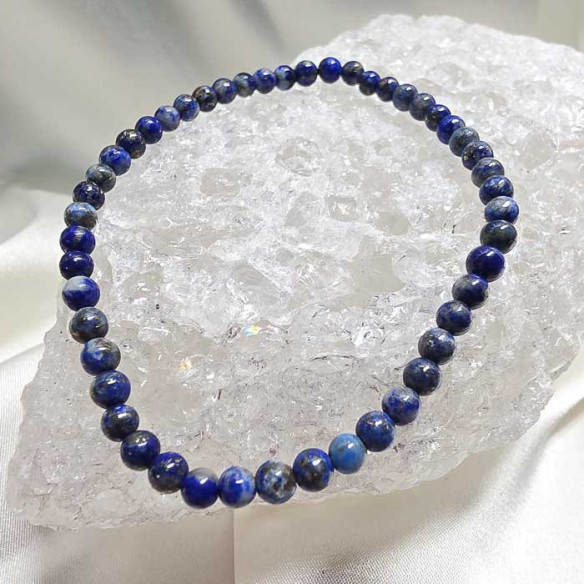 Lapizlázuli brazalete 4mm. Sabiduría y intuición.