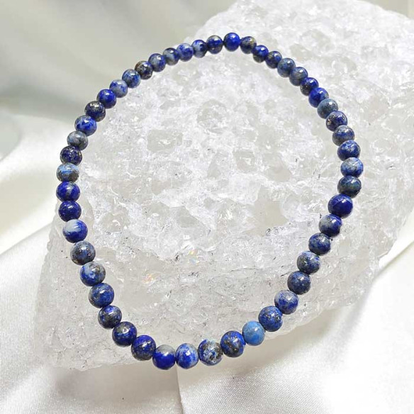 Lapizlázuli brazalete 4mm. Sabiduría y intuición.