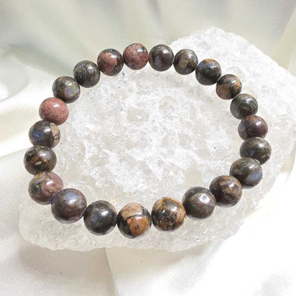 Vulcanita brazalete bola 8mm. Protección y sobriedad.