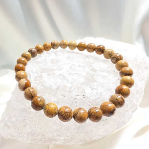 Paisina Jasper Bead Bracelet 6mm. Peace and softness.