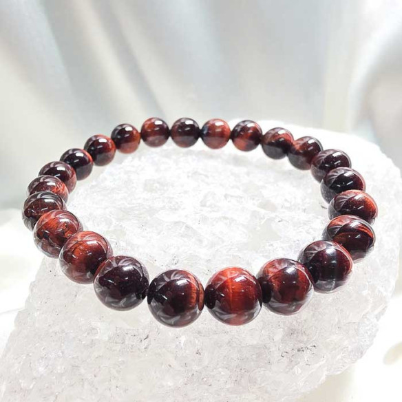 Ojo de buey brazalete bola 8mm. Protección y energía.