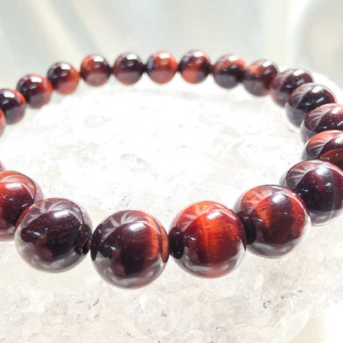 Ojo de buey brazalete bola 8mm. Protección y energía.