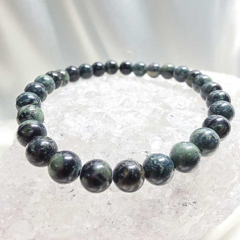 Jaspe kambaba brazalete bola 6mm. Calma y naturaleza.