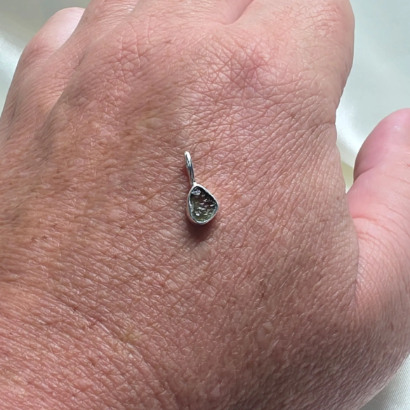 Moldavite Silver Pendant · Unique Piece | Cristalljoia