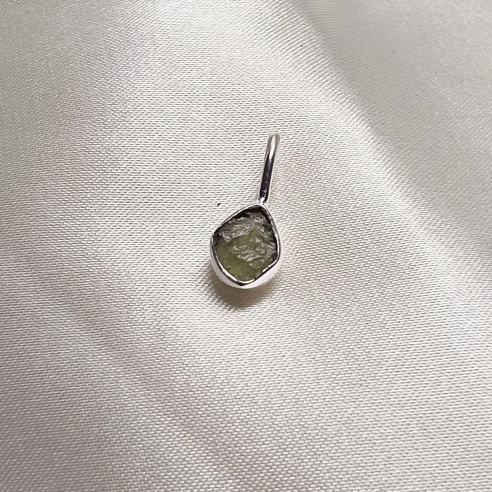 Moldavite Silver Pendant · Unique Piece | Cristalljoia