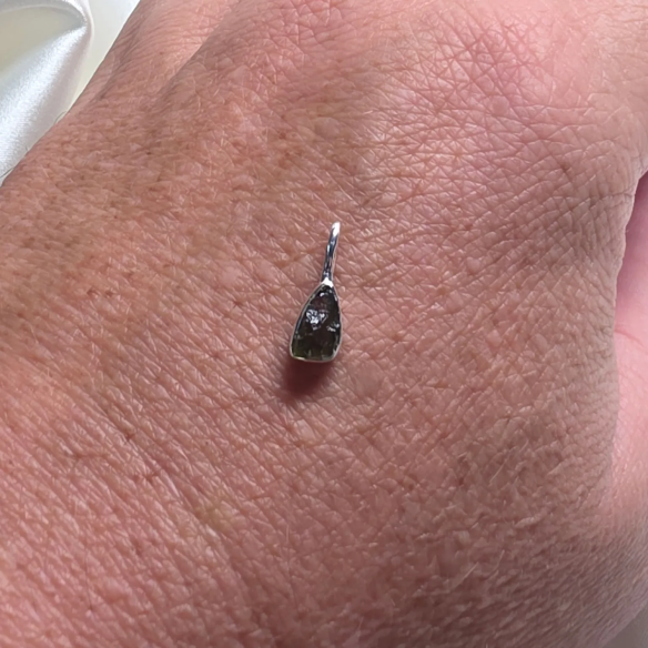 Moldavite Silver Pendant · Unique Piece | Cristalljoia