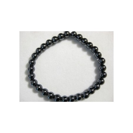 Pulsera hematite bola 6mm