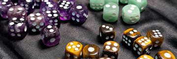 Dados para Juegos de Mesa de Minerales y Piedras Semipreciosas