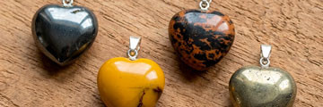 Mineral heart pendant, a symbol of love and harmony