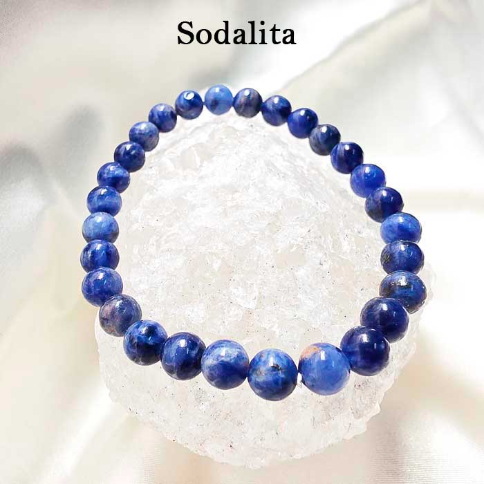 Brazalete sodalita disponible en Cristalljoia Barcelona