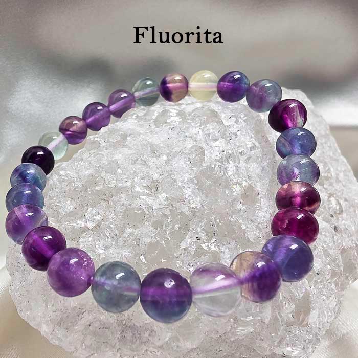 Brazalete fluorita disponible en Cristalljoia Barcelona
