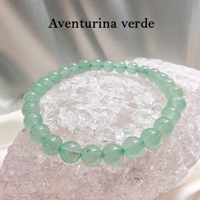 Brazalete aventurina verde disponible en Cristalljoia Barcelona