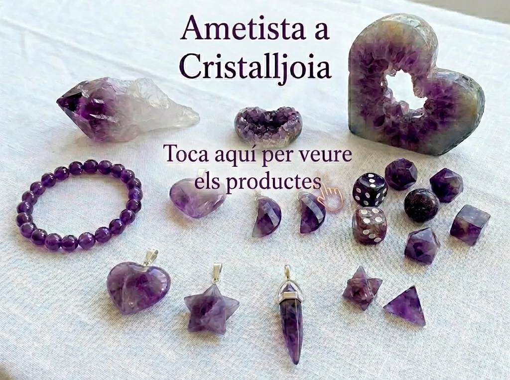 Productes en pedra ametista natural a Cristalljoia Barcelona