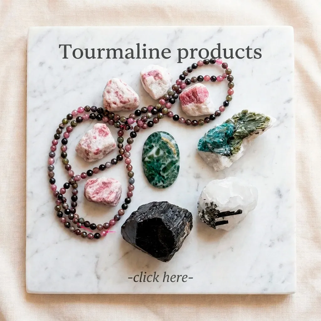 Tourmaline products at Cristalljoia Barcelona