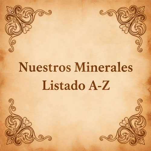 Listado de minerales A-Z