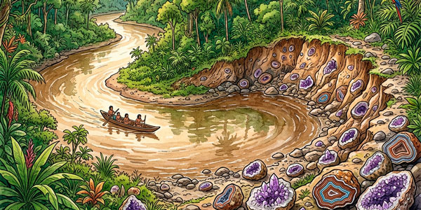 Por qué hay minerales tan bonitos en Brasil?